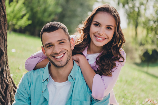 Couple at different stages of their fertility journey