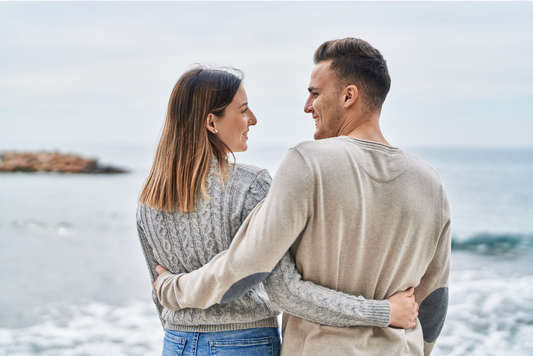 Couple considering speaking with a fertility coach about their journey