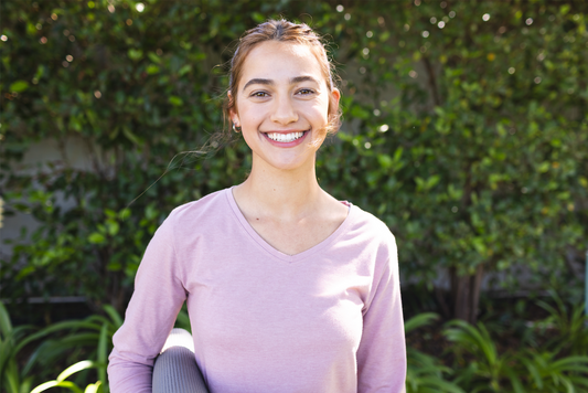 Woman learning about AMH ovarian reserve testing and female fertility