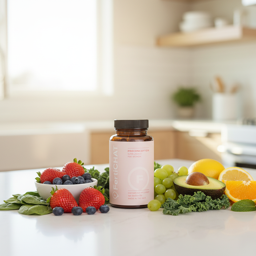 Female Fertility Supplement - Lifestyle Counter Shot
